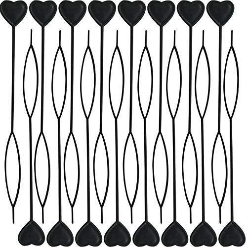 RONYOUNG 16PC Quick Beader for Loading Beads/Automatic Hair Beader and Styling Kit/Plastic Magic Topsy Tail Hair Braid Ponytail Styling Maker (Black)