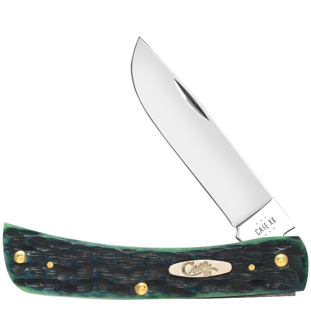 Case XX WR Pocket Knife Sod Buster Jr, Stainless Steel Blades, Length Closed: 3 5/8 Inches, Made in USA (Kentucky Bluegrass)
