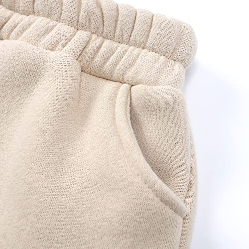 Image of MYGBCPJS Youth 2PCS Jogger Outfits Set Fleece Hooded + Sweatpants Boys Girls Athletic Sweatsuits Pullover Clothes