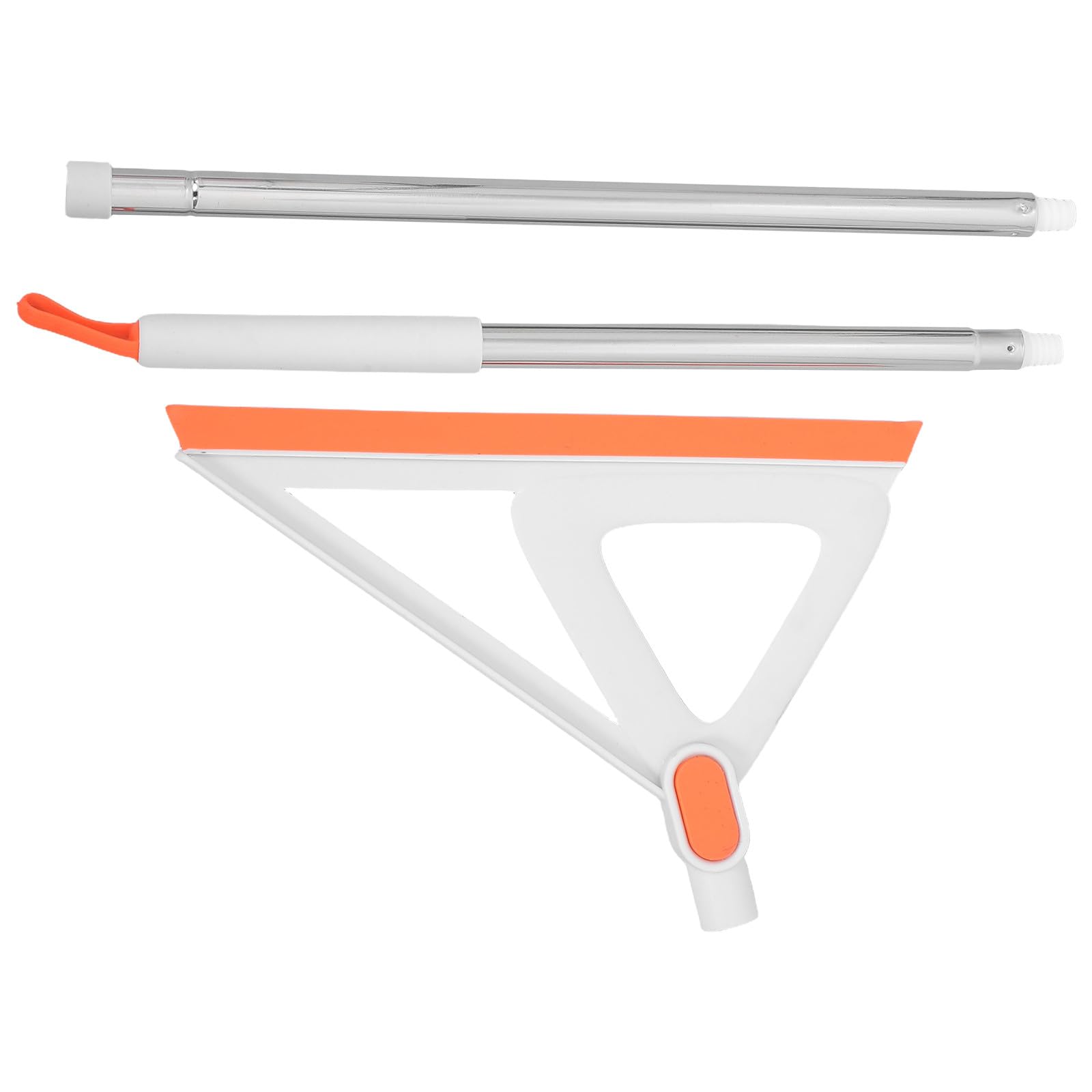 Raclette de sol en silicone blanc et orange NUOBESTY balai multifonction surfaces lisses