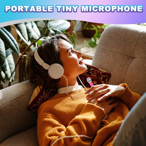 Mini microphone avec housse éponge et support pour vidéo nette