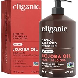 Cliganic Jojoba Oil Non-GMO,...