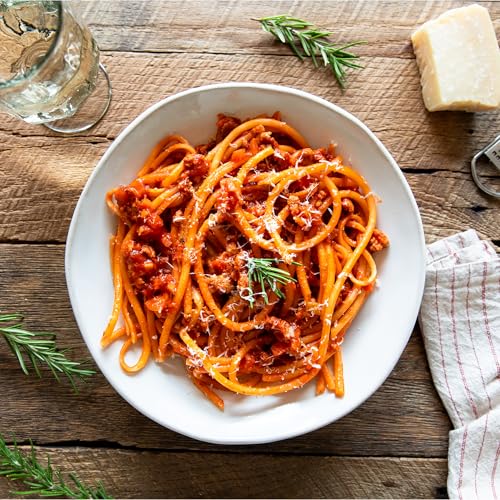 Jovial Organic Brown Rice Bucatini Pasta - Gluten Free Whole Grain Bucatini, Dairy Free, Made with 2 Ingredients, Non GMO, Artisan Crafted in Italy - 10 Oz (6 Pack)