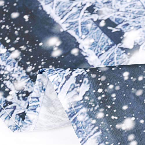 Lb Winter Forest Shower Curtain Snowflakes Snow Covered Trees Pathway In Sunshine Winter Season Scenic For Christmas Holiday Shower Curtain Sets With 12 Hooks,Waterproof Fabric 72X72 Inch #TOP4