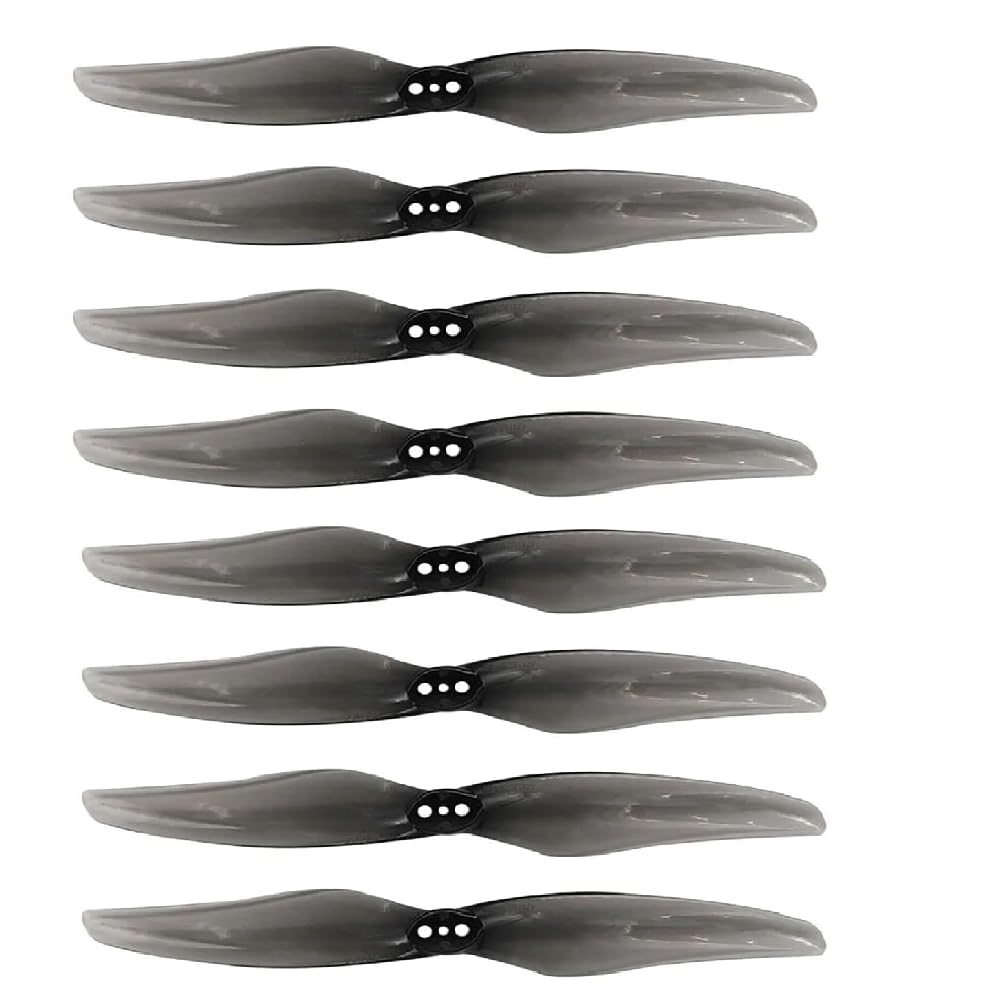 SPARKHOBBY Gemfan Hurricane 4024 Durable 2-Blade Propeller 4inch 1.5mm 3 Holes for RC 1408-1506 Brushless Motor Drones Parts (4pairs 4024-2 Gray)