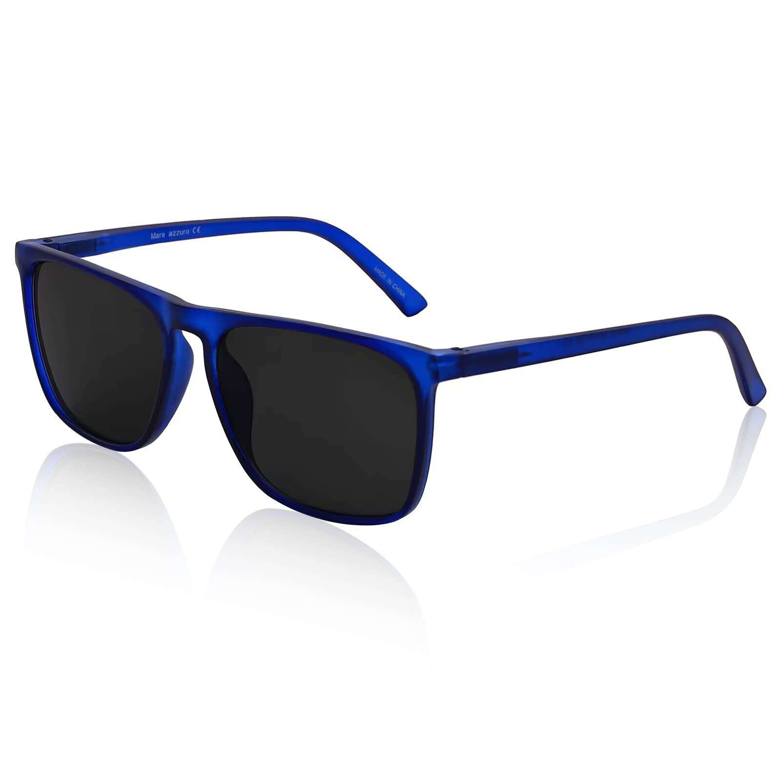 MARE AZZURO Large Square Sunglasses Readers 2.00 Men Outdoor Big Oversized Sun Reading Glasses(Blue, 2.0)