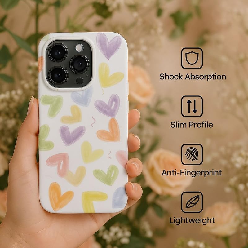 Image of COVERLY for iPhone 15 Pro Max 3D Floral Blossom Romantic Pastel Flowers Phone Case, Luxury Texture Trendy Retro Cute Rose Petals Artistic Cool Design -Aesthetic Queen Cover for Apple iPhone 15 Pro Max