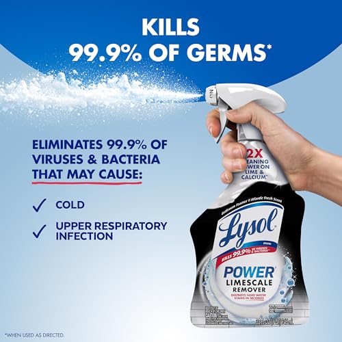 Lysol Power Limescale Removing Bathroom Cleaner Spray, 32 oz - image 5