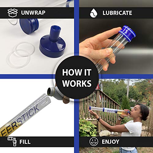 Beer Stick syringe drinking game - perfect for college, bachelor, bachelorette, fraternity and sorority parties. replaces the need for beer bong or funnel