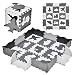 25PCs Baby Play Mat with Fence Including 9 Different Vehicle Styles, Thick (0.47") Interlocking Foam Floor Tiles, Kids Room Decor Large Mat