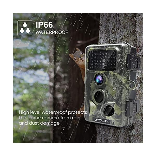 4K 30MP WLAN Bluetooth Wildkamera, APP Control 940nm No Glow Nachtsicht Aytarr Jagdkamera 0,3s 65ft Trigger 120 ° Wide… – Bild 7