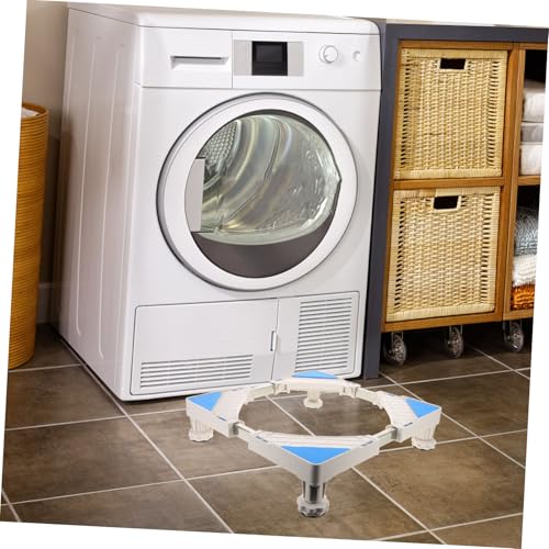 Base de lavage universelle réglable avec étagère de rangement pour sèche-linge