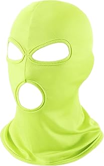 3 Hole Full Face Mask, Women Men Thin Balaclava Face Mask for Motorcycle Bike Hunting Cycling Cap Ski