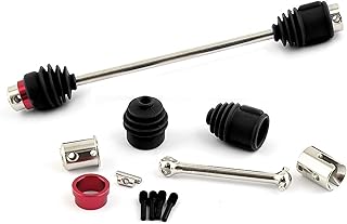 Replacement Black Steel Front & Rear Central Drive Shaft for Traxxas E-Revo VXL 2.0 RTR 4WD 1/10 RC Car