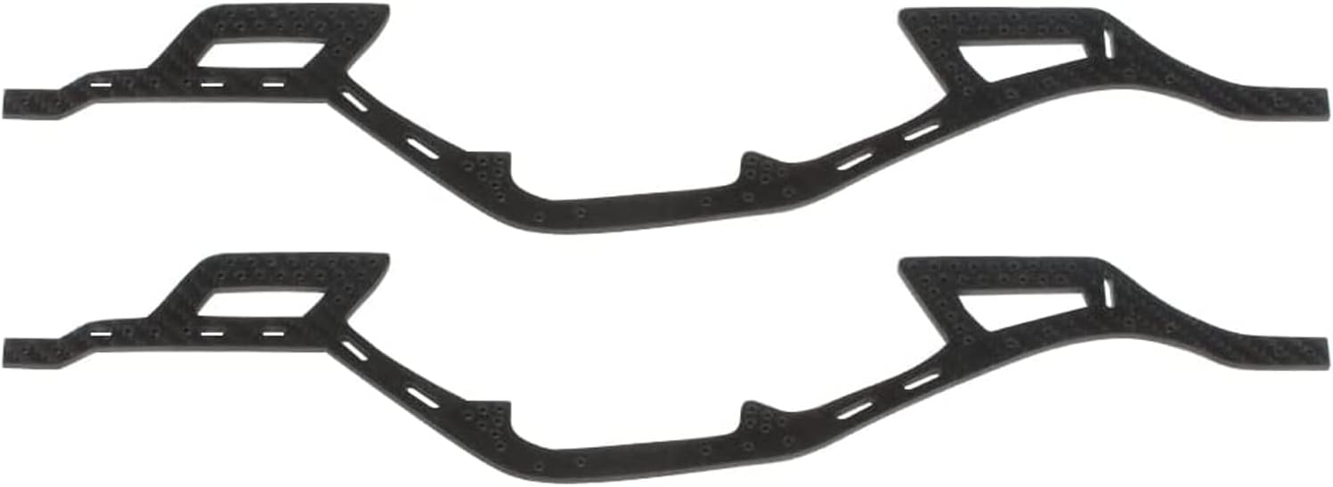 2pcs Carbon Fiber LCG Chassis Rails, Gen2 Lightweight Thickened Upgrade Frame Rails for 1/10 RC Rock Crawler Lower Center of Gravity SCX10 I II Element Enduro