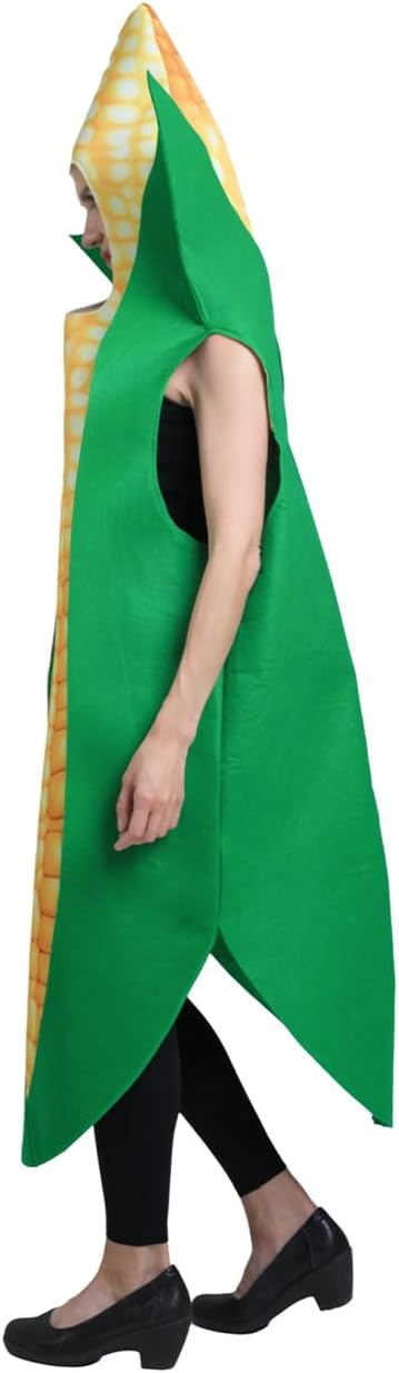 DSplay Unisex Adult Corn Costume Cosplay Fun Food Crops Corn Tunic Cosplay Halloween Costumes Adults - Image 9