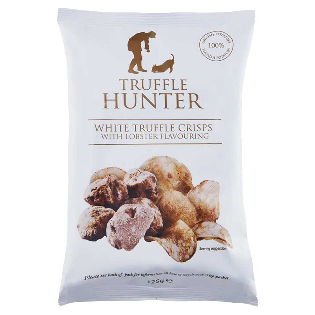 TruffleHunter White Truffle Crisps with Lobster Flavour - Crisp Snack 125g
