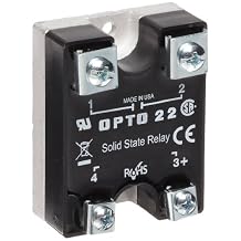 240D45 DC Control Solid State Relay, 240 VAC, 45 Amp, 4000 V Optical Isolation, 1/2 Cycle Maximum Turn-On/Off Time, 25 - 65 Hz Operating Frequency