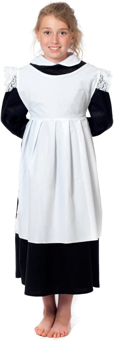 Charlie Crow White Pinafore smock for kids (Includes Smock Only). 3-12 years.