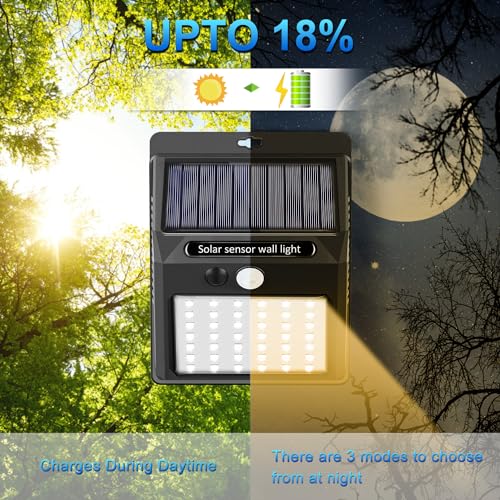 Solar-Lights-Outdoor-6-Pack-Solar-Motion-Sensor-Outdoor-Lights-with-3-Lighting-Modes-IP65-Waterproof-Solar-Fence-Lights-for-House-Warm-White