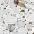 Simple Tile - 5 Sheets Marble Mosaic Tile for Kitchen Backsplash, Bathroom Shower Floor etc., Bolle Collection, Mixed Rounds, 12"X12"X3/8", Polished (Set of 5 Sheets, MM 9101 - Carrara White)