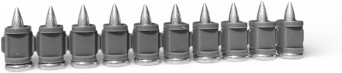 1¹⁄₁₆″ Concrete Nails Compatible With Hilti DX460/DX351/DX2/DX5/DX6-MX-500 Count Flat Head Nails with Galvanized Zinc Coating-Heavy-Duty Construction Fasteners for Commercial & Residential Projects
