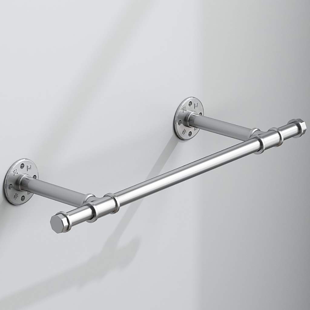 FKDEYIJIA A Parete Appendiabiti in Acciaio for l'Abbigliamento Rack Heavy Duty Abbigliamento Commerciali rastrelliera for Negozio di Abbigliamento casa, Oro Vernice Lucida (Size : 80×30×15cm