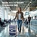 Fifteen Branches Clear Luggage Cover Protector - TSA Approved, 20-Inch Transparent Suitcase Cover with Handle Openings, Premium Waterproof Luggage Protector