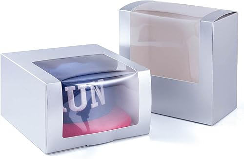 Miniatura 3 de Cajas de regalo plateadas con caja de exhibición para sombrero, marco de almacenamiento de sombreros para gorras de béisbol, sombrero de papá, gorra