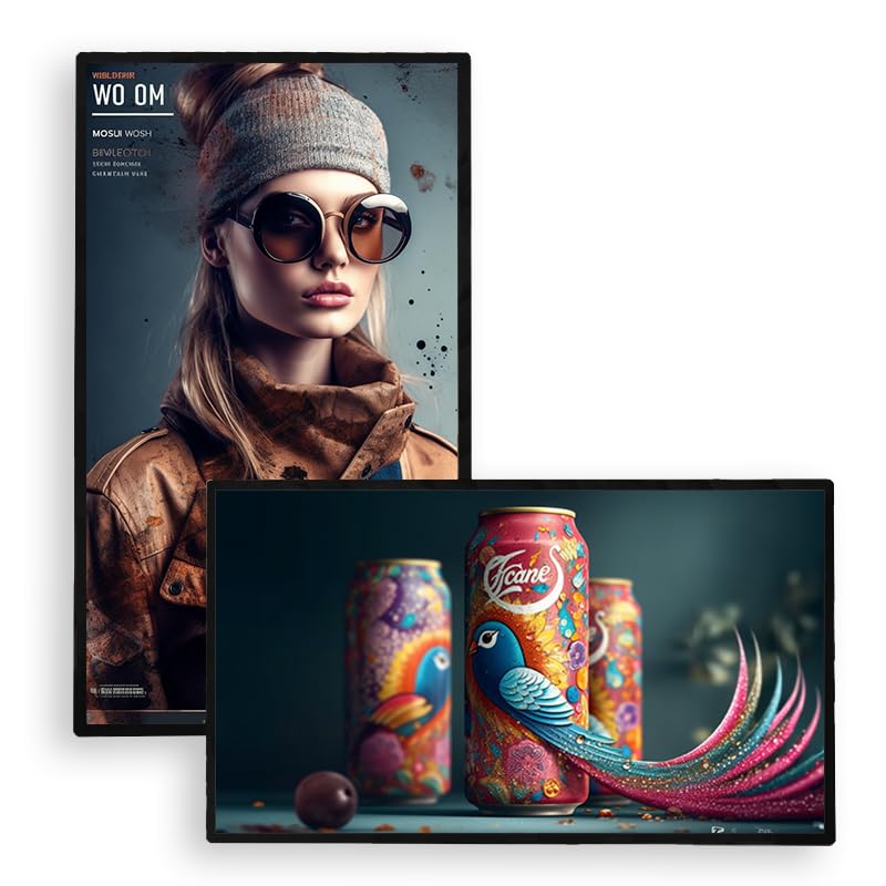 ACTIEXPRESS ADVUE Écran d'Affichage Dynamique Mural 43 Pouces - Moniteur Professionnel Intérieur Full HD - Android, Wi-FI, Verre Trempé 24/7 - Panneau...