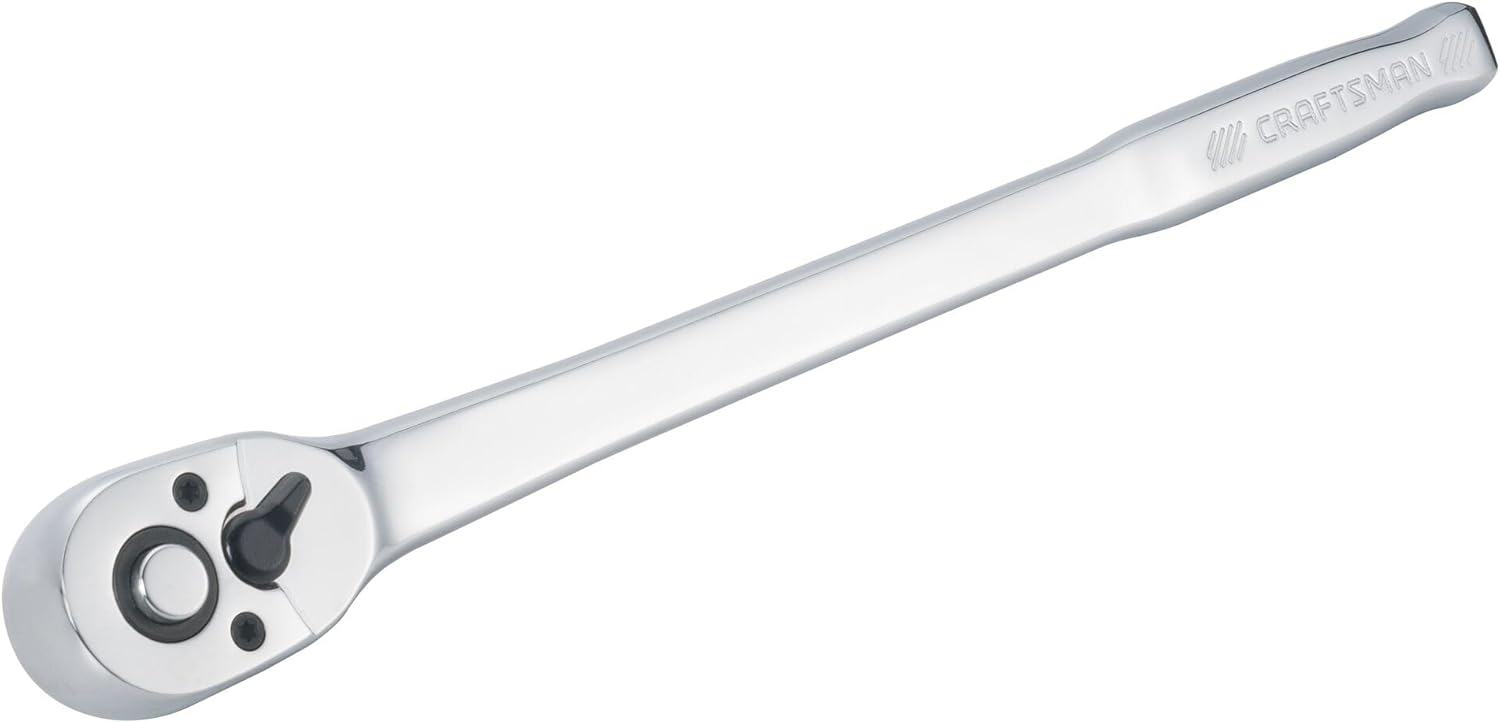 Craftsman Ratchet, Pear Head Long Handle, SAE, 72-Tooth, 3/8-Inch (CMMT99427)