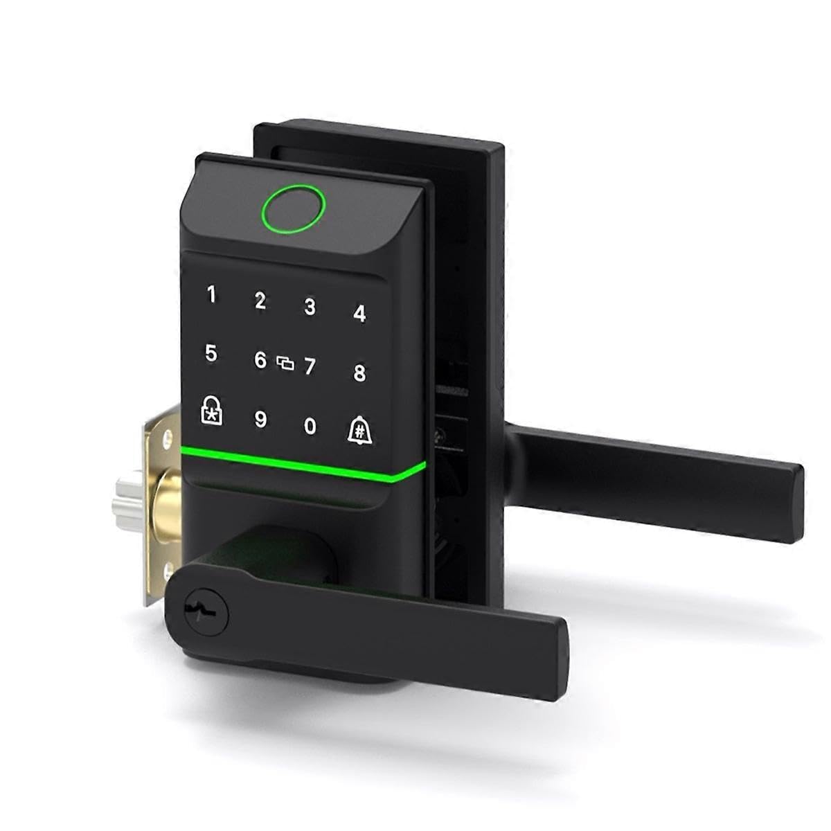 Joyhappst Image Color Tuya Smart Door Lock Keyless Biometric Digital Fingerprint Smart Locks For Home Security Deadbolt Smart Door Lock