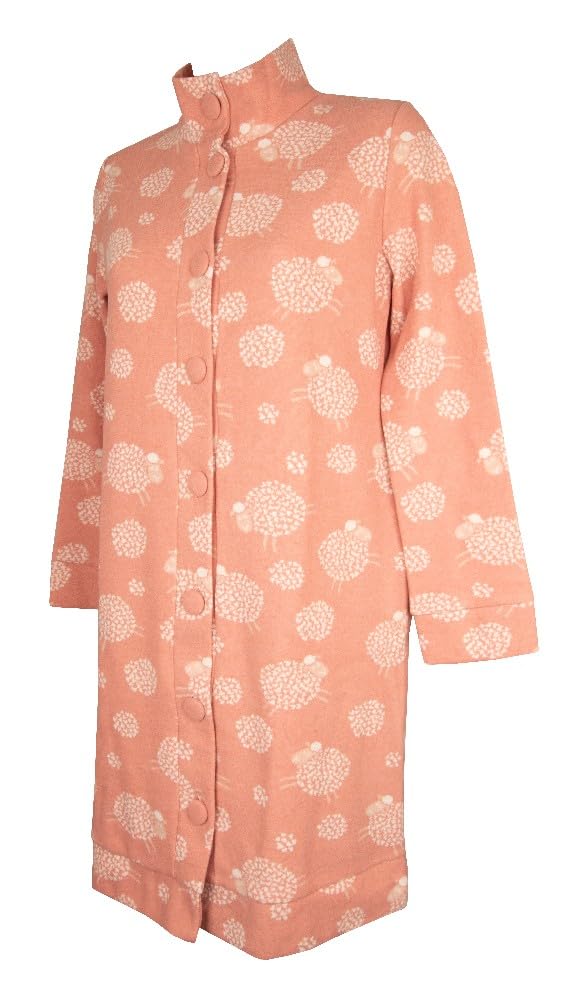 RAGNO Robe de chambre d’hiver femme manches longues ouvertes avec boutons en polaire écologique article DO70NR