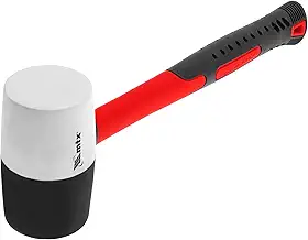 MTX Martelo de Borracha Preta e Branca 680 g – Cabo em Fibra de Vidro Texturizado e Antiderrapante