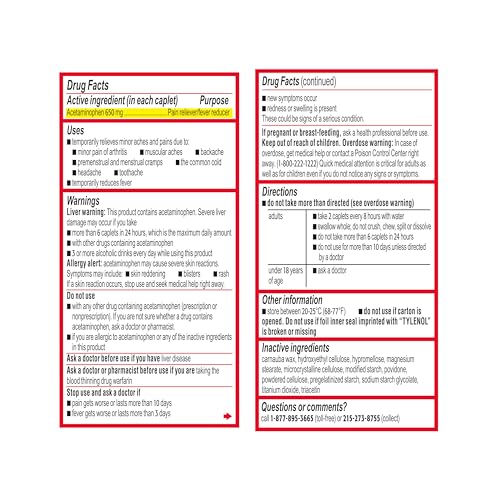 image for Tylenol 8 Hour Arthritis Pain Relief Extended-Release Tablets, 650 mg 