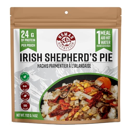Nomad Nutrition Irish Shepherd&rsquo;s Pie | Instant Freeze Dried Meal for Backpacking, Camping, Hiking...