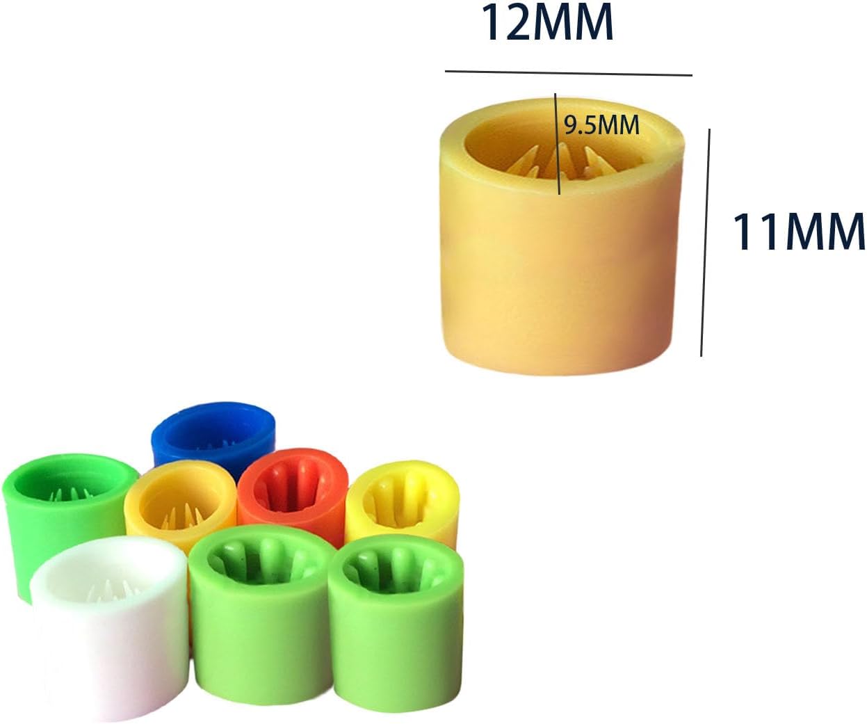 300Pcs Disposable Barbed Buckles Wristband Sliding Plastic Buckles,Colour mixture Wristband Clasp One-Way Sliding Lock Clasp for Nightclubs Bars Concerts Festivals Entry Parties Wristband Snap Buckles - Image 2