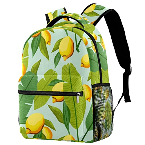 Sac à dos de voyage ergonomique Leisure Campus vert citron contre les gourdes qui fuient