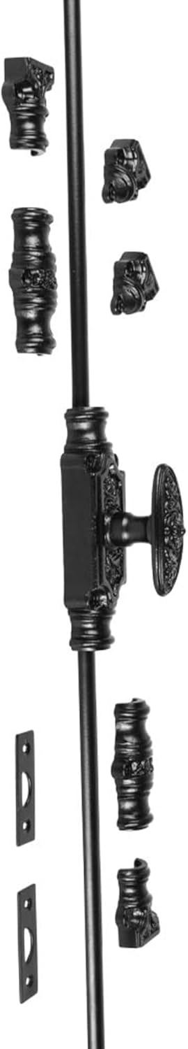Dalston Window Iron Cremone Bolt Hardware 6 feet Black Powder Coated Upto 6 feet