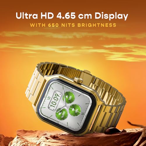 Image of Maxima Max Pro Volt+ Smartwatch 1.83 inch Ultra HD 2.5D Curved Display 650 Nits, BT Calling, AI Voice Assistant, Premium Metal Case, Heart Rate, Sleep, 100+ Sports Mode Smart Watch (Silver Blue)