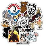 MONDAYTOZ 20 Pcs Stickers Packs Roosevelt Aesthetic of Vinyl Teddy Colorful Decal Sticker Waterproof for Water Bottle Laptop Computer Luggage Phone Car Skateboard Bumper