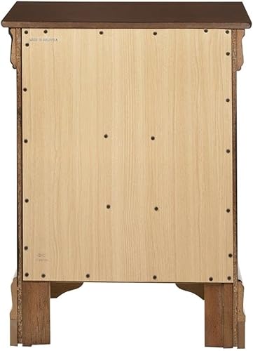 Miniatura 5 de Glory Furniture Louis Phillipe Mesita de noche con 3 cajones en capuchino Capuccino,Beige,Negro -,Gris,Roble,plateado, (Silver Champagne),verde