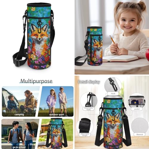 Doojoayie Bookbag and Lunch Box Set for Girls Fox Backpack for School Lightweight Kids Back Pack Cute Girls School Bag 3rd Grade Backpack for Primary Elementary Student4