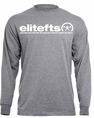 EliteFTS Men's Tagline Long Sleeve Tee XL Gray