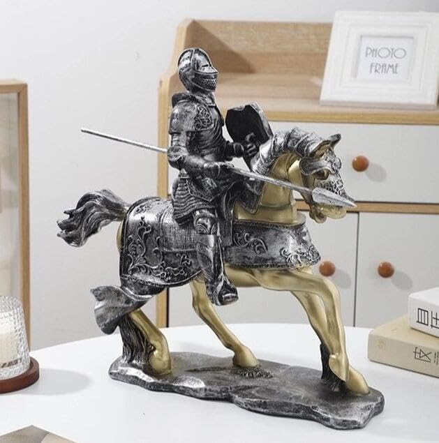 Amazon.co.jp: MOMOAO 騎士 装飾品 大きい 樹脂 工芸品 オブジェ