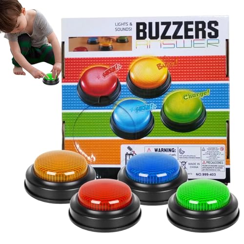 Sonneries pour jeux et boutons lumineux pour éviter les disputes de rapidité en classe