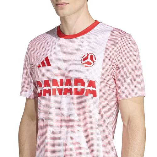 Adidas Men's Canada Jersey, White/Vivid Red, Large - image 5