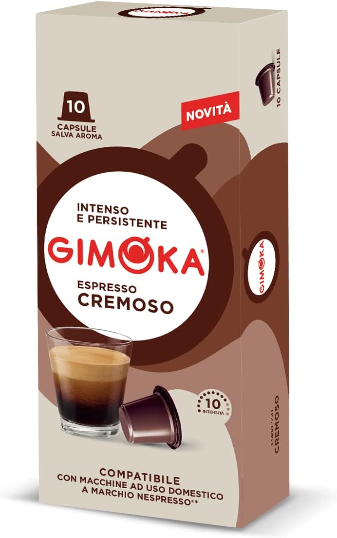 Gimoka Nespresso Cremoso Coffee Compatible Capsule 10-Pieces 55 g
