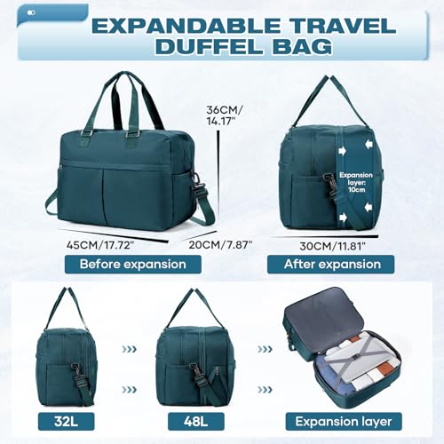 HYC00 Travel Duffle Bag Sports Gym Tote Bag for Women Carry on Luggage Bag by HYC00 - Used condition - Image 4