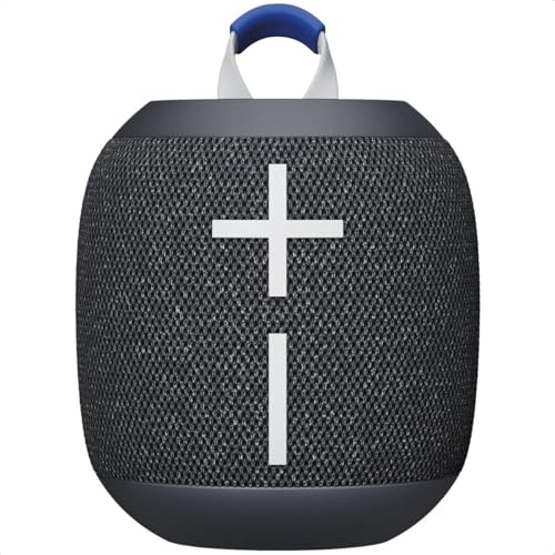 Ultimate Ears WONDERBOOM 4, Bocina Bluetooth portátil Resistente al Agua con Graves potentes y Sonido de 360 Grados, Bocina Flotante a Prueba de Polvo con Alcance de 40 Metros - Negro